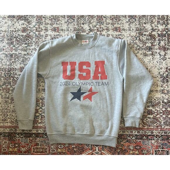 Daily Tay USA Olympic Team Sweatshirt Gray Size Small - Picture 1 of 3